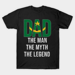 Mauritanian Dad The Man The Myth The Legend - Gift for Mauritanian Dad With Roots From Mauritanian T-Shirt